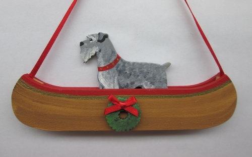 Holiday Canoe Dandy Dog Breed Ornament